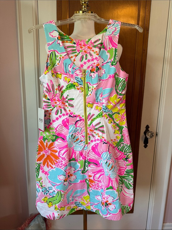 Lilly Pulitzer Dresses & Skirts - Lilly Pulitzer Floral Sundress — Pink, Aqua & Lime